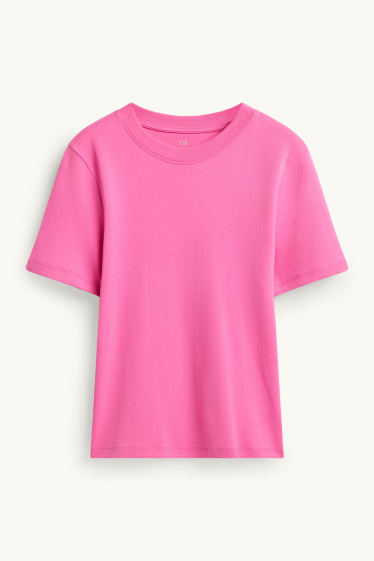 Damen - T-Shirt - Slim Fit - pink