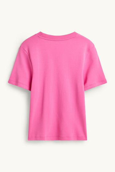 Damen - T-Shirt - Slim Fit - pink
