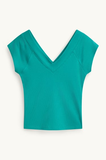 Kobiety - T-shirt - turkusowy