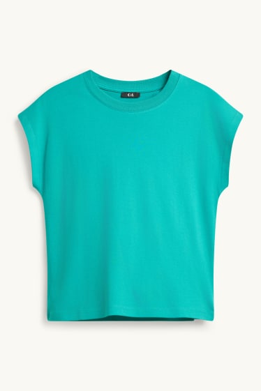 Damen - T-Shirt - Regular Fit - türkis
