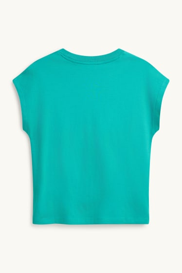 Damen - T-Shirt - Regular Fit - türkis