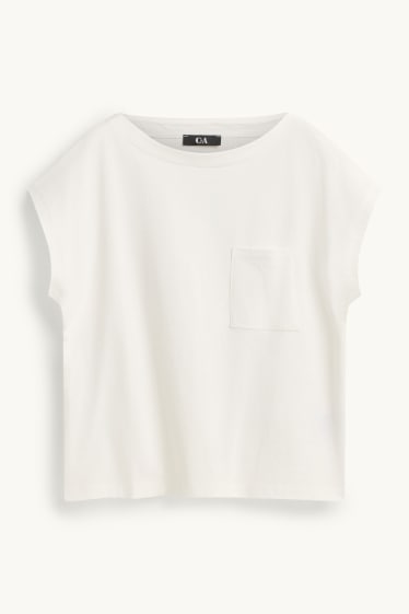 Damen - T-Shirt - Regular Fit - weiss
