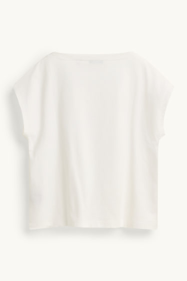 Damen - T-Shirt - Regular Fit - weiss