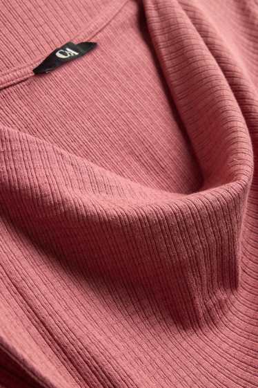 Dames - Top - met structuur - rood