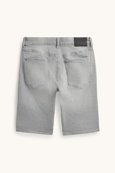 Home - Texans curts - slim fit - texà gris