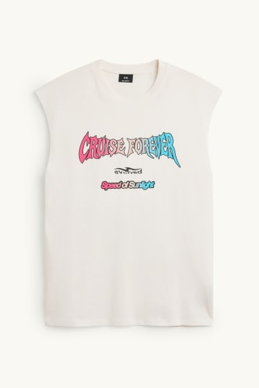 Pánské - Tank top - bílá