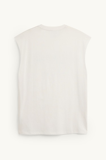 Pánské - Tank top - bílá