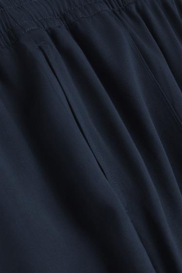 Donna - Pantaloni di stoffa - vita media - straight leg - nero