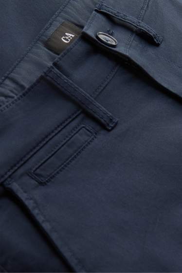 Men - Chinos - tapered fit - dark blue