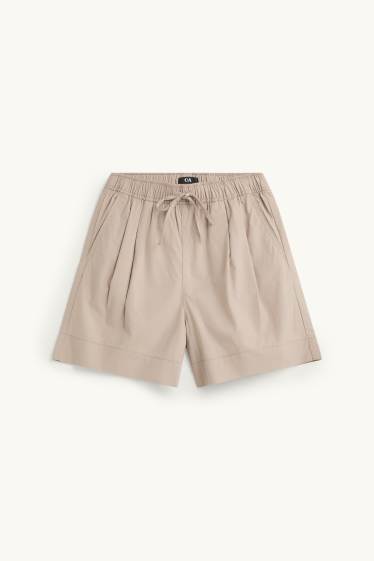 Damen - Shorts - Mid Waist - beige