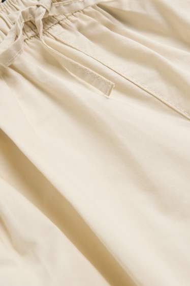 Donna - Shorts - vita media - crema