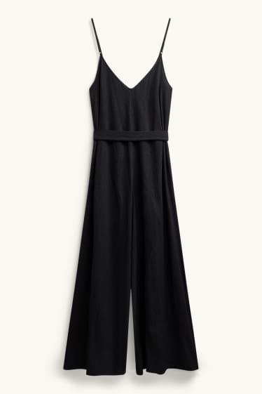 Dona - Granota amb cinturó - texturada - negre