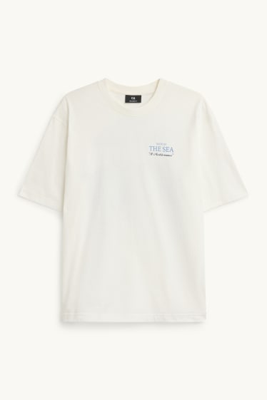 Herren - T-Shirt - Regular Fit - weiß