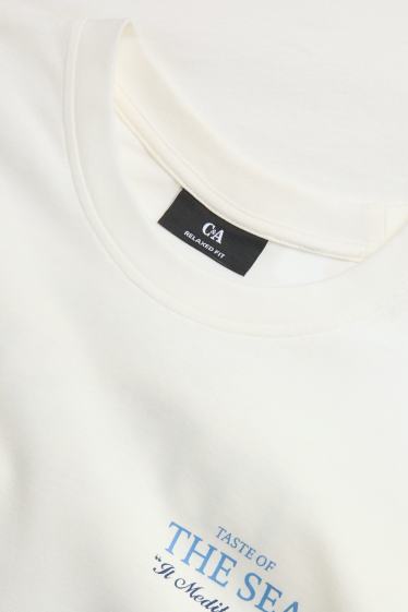 Herren - T-Shirt - Regular Fit - weiß