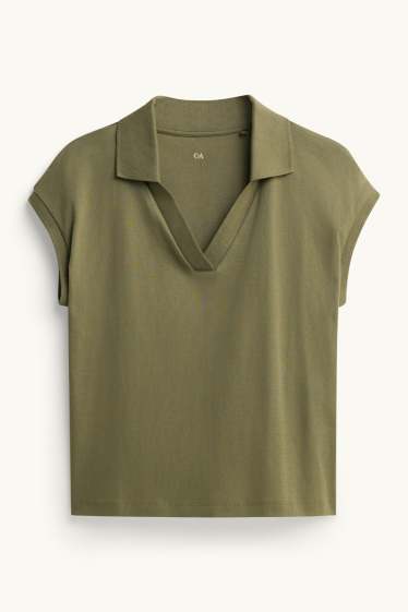 Dames - Poloshirt - kaki
