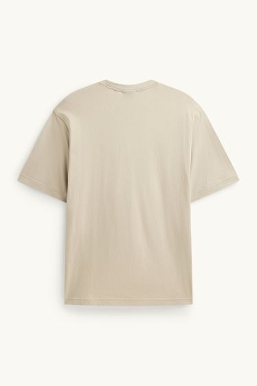 Herren - T-Shirt - Relaxed Fit - beige