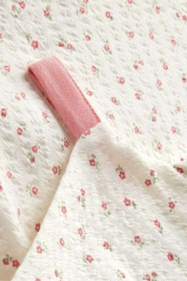 Baby Girls - Baby dress - white / rose