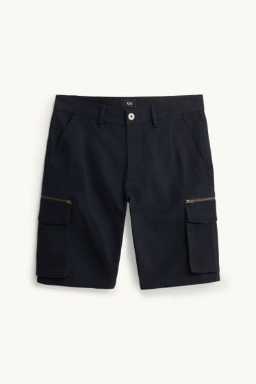 Men - Cargo shorts - black