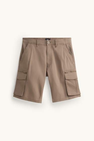Heren - Cargoshort - bruin