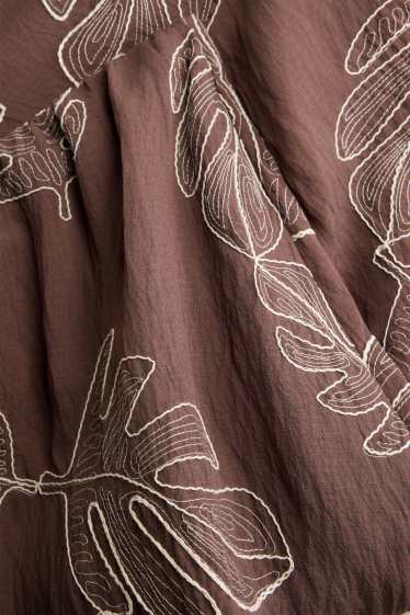 Damen - Rock - gemustert - braun