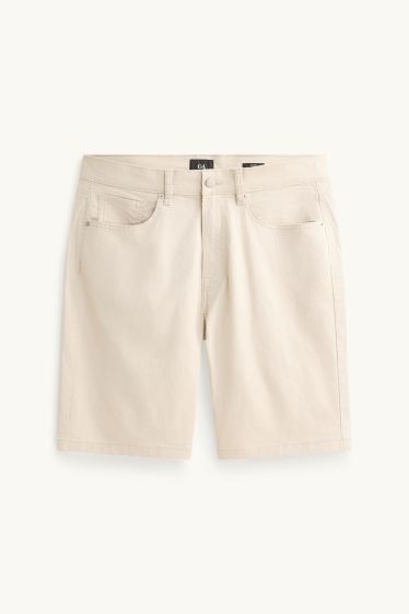 Heren - Short - crème wit