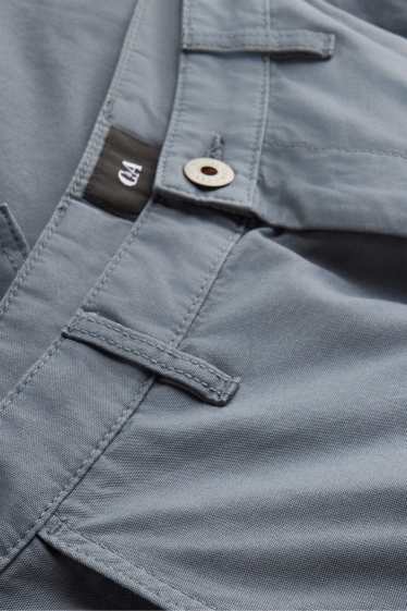 Herren - Jeans-Cargo-Bermudas - grau