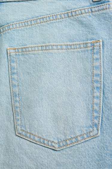 Damen - Jeans-Minirock - helljeansblau