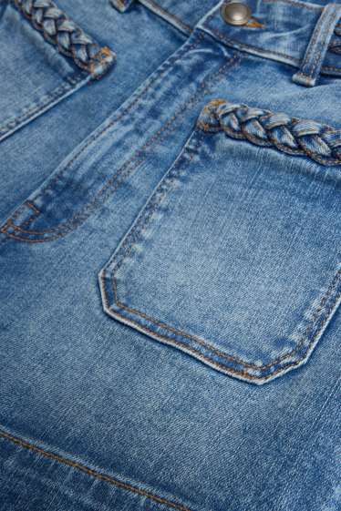 Damen - Jeans-Shorts - High Waist - LYCRA® - jeansblau