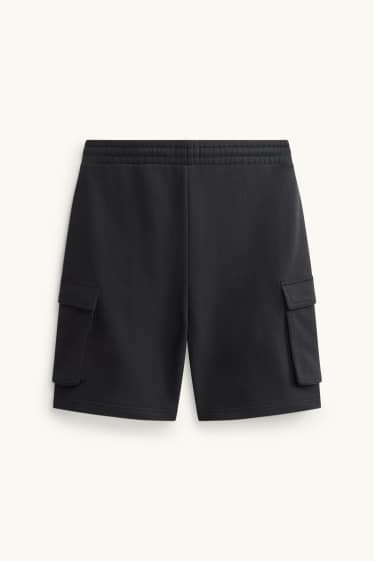 Hommes - Short en molleton - noir