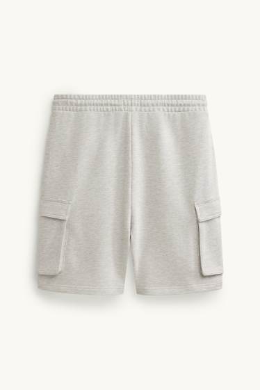 Heren - Sweatshort - grijs