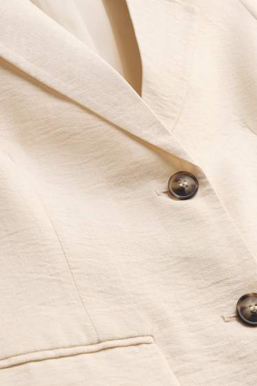 Femmes - Blazer de bureau - regular fit - crème
