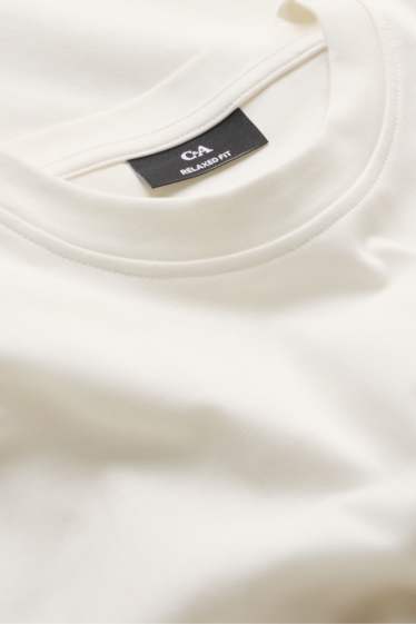 Herren - T-Shirt - Relaxed Fit - weiß