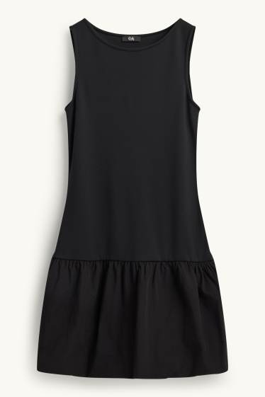 Damen - Kleid - Straight Fit - schwarz