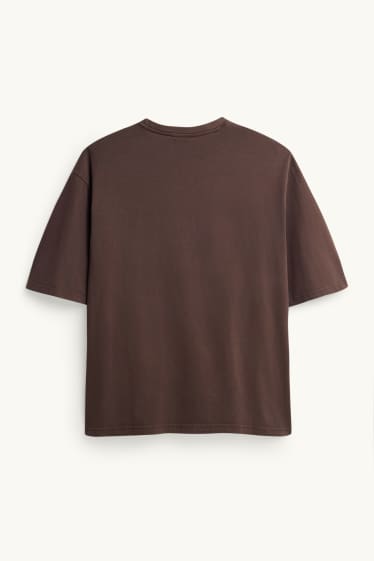 Damen - T-Shirt - Oversized - dunkelbraun