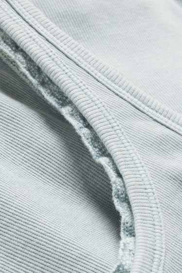 Women - Top - ribbed - light blue