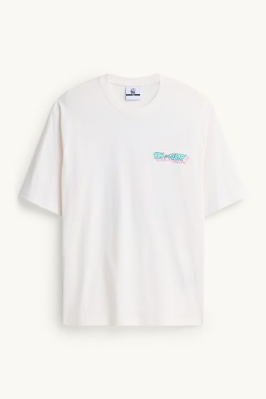 Home - Samarreta de màniga curta - relaxed fit - Tom i Jerry - blanc