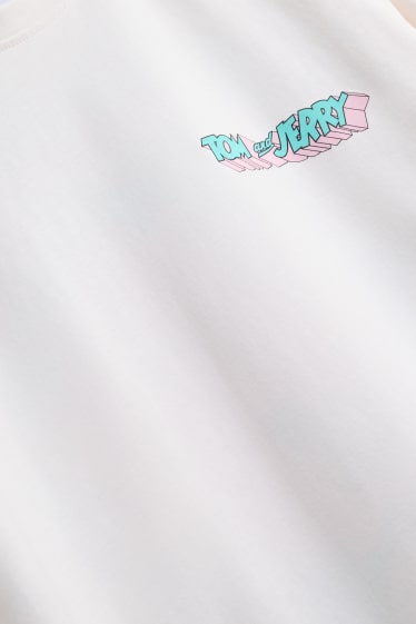 Home - Samarreta de màniga curta - relaxed fit - Tom i Jerry - blanc