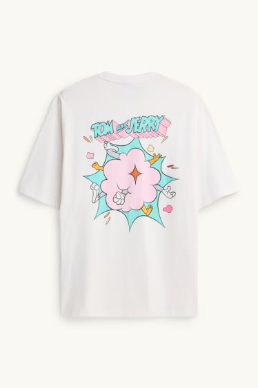 Home - Samarreta de màniga curta - relaxed fit - Tom i Jerry - blanc