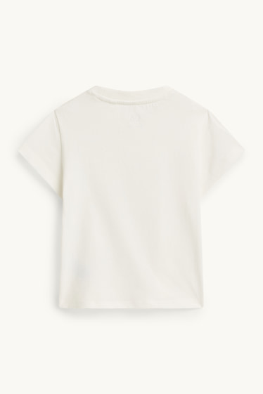 Kinder Mädchen - Herz - Multipack 4er - Kurzarmshirt - weiß