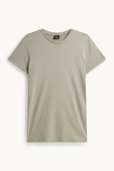 Uomo - T-shirt - slim fit - verde