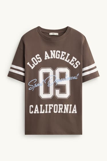 Kinderen: meisjes - Los Angeles - T-shirt - bruin