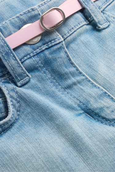 Kinder Mädchen - Die Eiskönigin - Jeansrock mit Gürtel - jeansblau