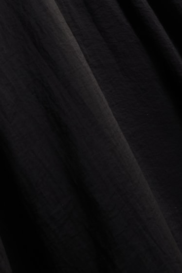 Damen - A-Linien Kleid - strukturiert - schwarz