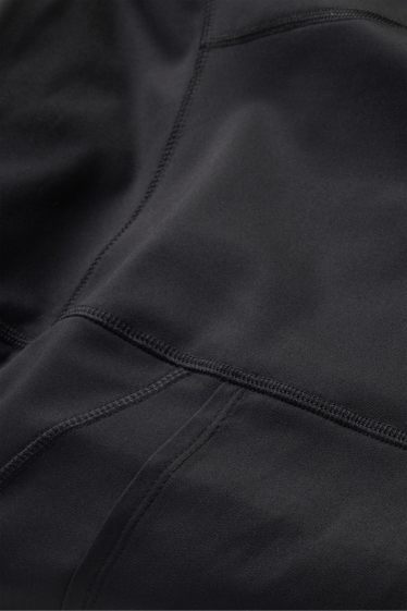 Damen - Radlerhose - 4 Way Stretch - schwarz