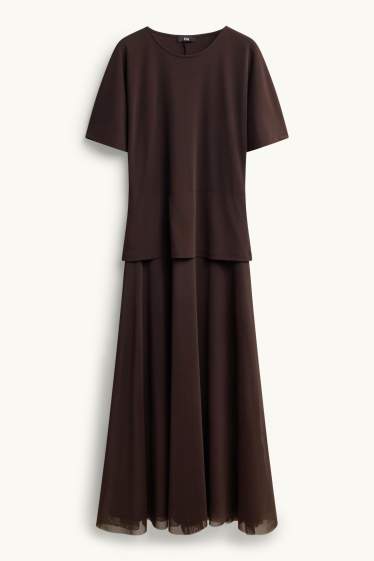 Femei - Rochie - maro închis
