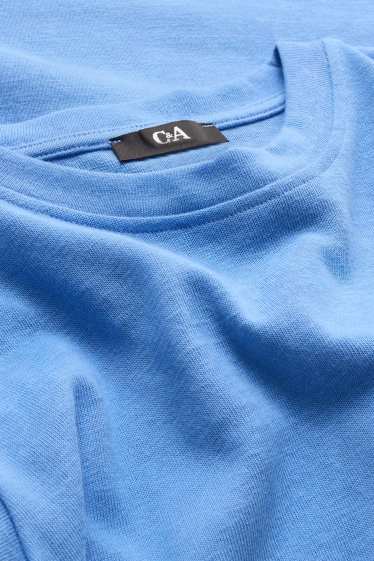 Damen - T-Shirt - Relaxed Fit - blau