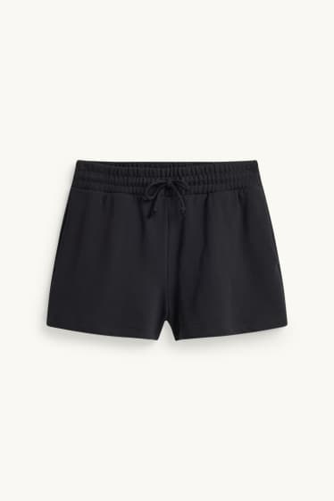 Femmes - Short en molleton - noir