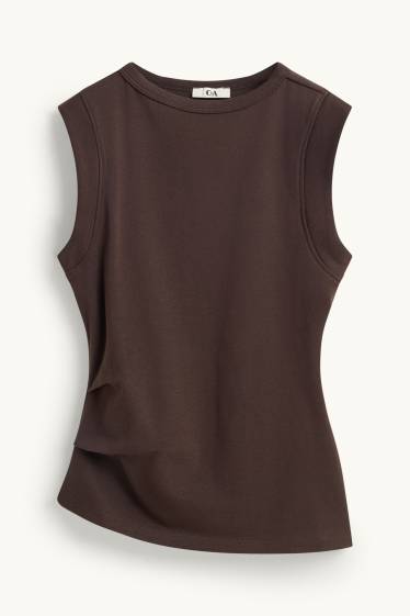 Damen - Top - dunkelbraun