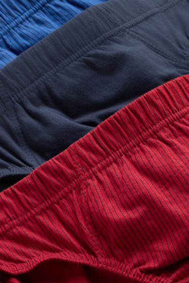 Herren - Multipack 3er - Slip - rot