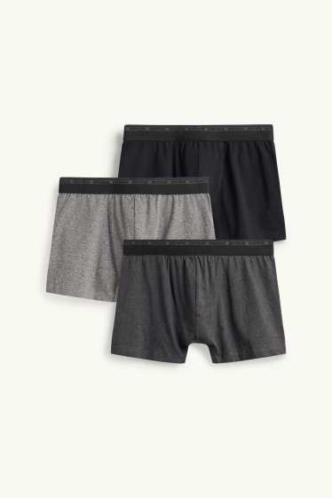 Herren - Multipack 3er - Trunks - grau